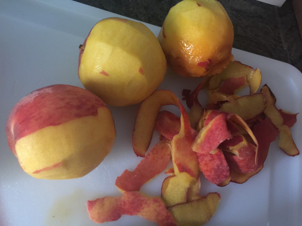 fredericksburg peaches, how to peel a peach